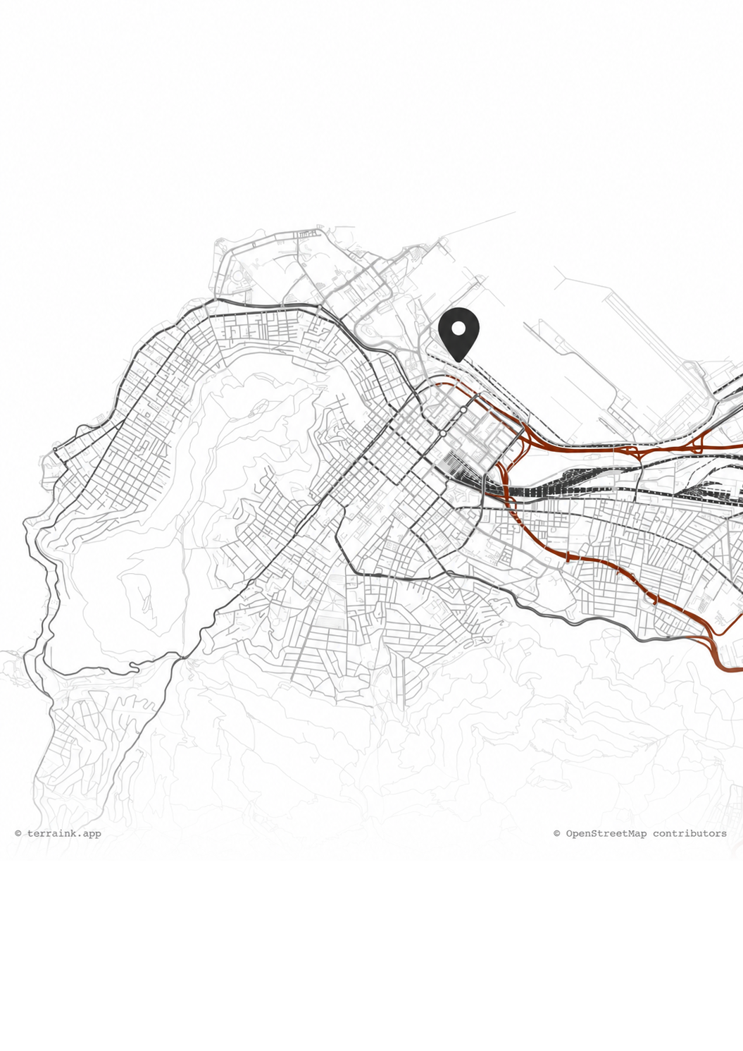 Map showing the Le Chocolat collection location in Cape Town